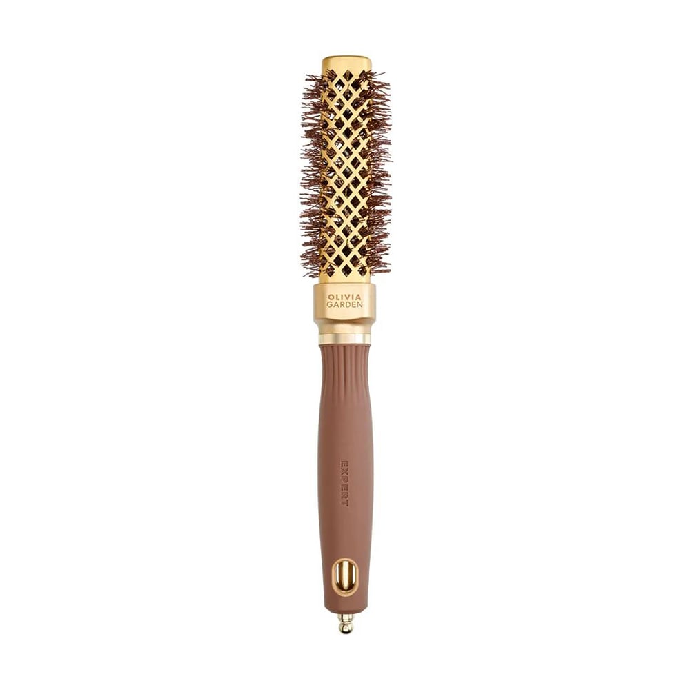 Браш для волосся Olivia Garden Expert Blowout Straight Wavy Bristles Gold &amp; Brown, діаметр 20 мм